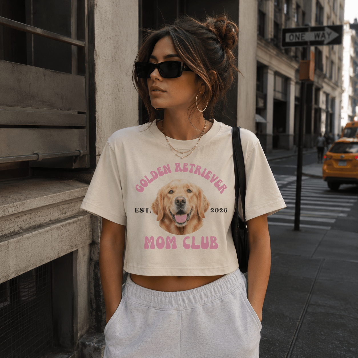 Dog Mom Club Crop Tee | Personalized Breed & Est Year Shirt | Dog Lover Gift XS-2XL custom personalized gift - AURIA CUSTOM PRINTS