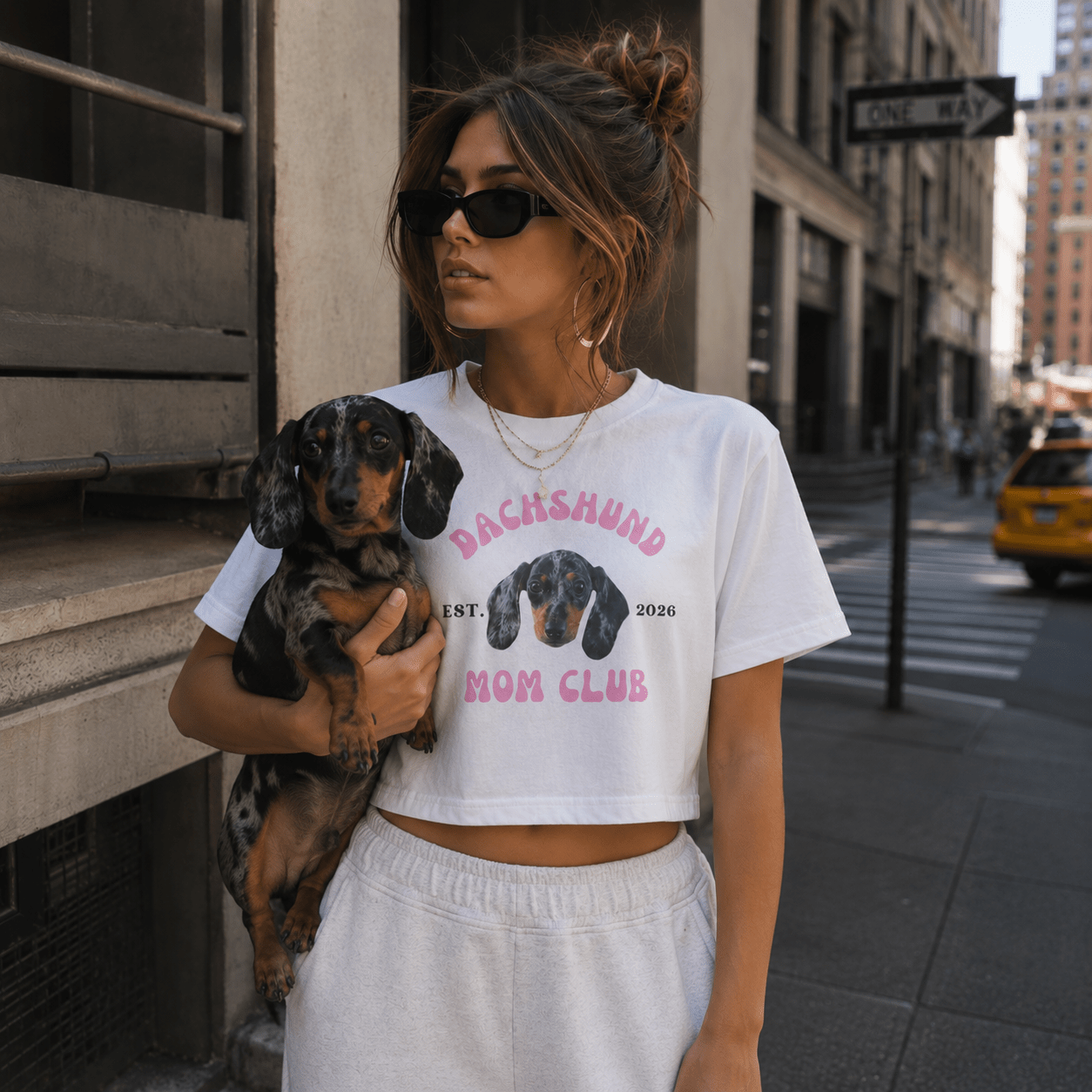 Dog Mom Club Crop Tee | Personalized Breed & Est Year Shirt | Dog Lover Gift XS-2XL custom personalized gift - AURIA CUSTOM PRINTS