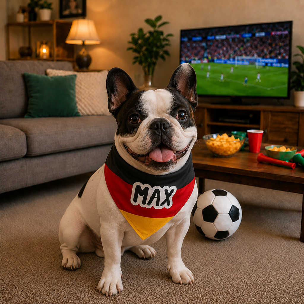 Customizable World Cup 2026 Dog Bandana | Soccer Pet Flag Accessory