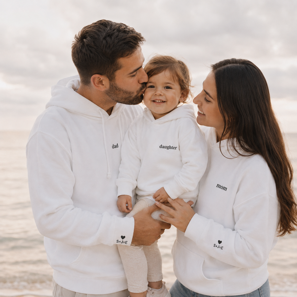 Custom Toddler Hoodie | Personalized Mini Name Kids Pullover | Matching Family Set |  Mom Dad Mini 2T-5T