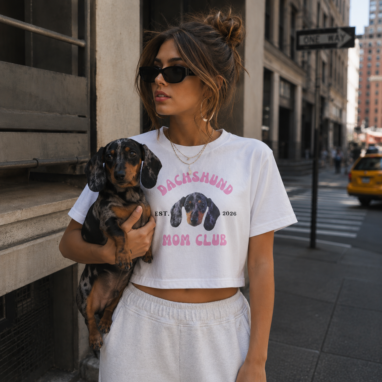 Dog Mom Club Crop Tee | Personalized Breed &  Est Year Shirt | Dog Lover Gift XS-2XL
