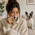 Custom Pet Mom Mug | Personalized Dog Cat  Photo Checkered Cup | Pet Lover Gift 11oz