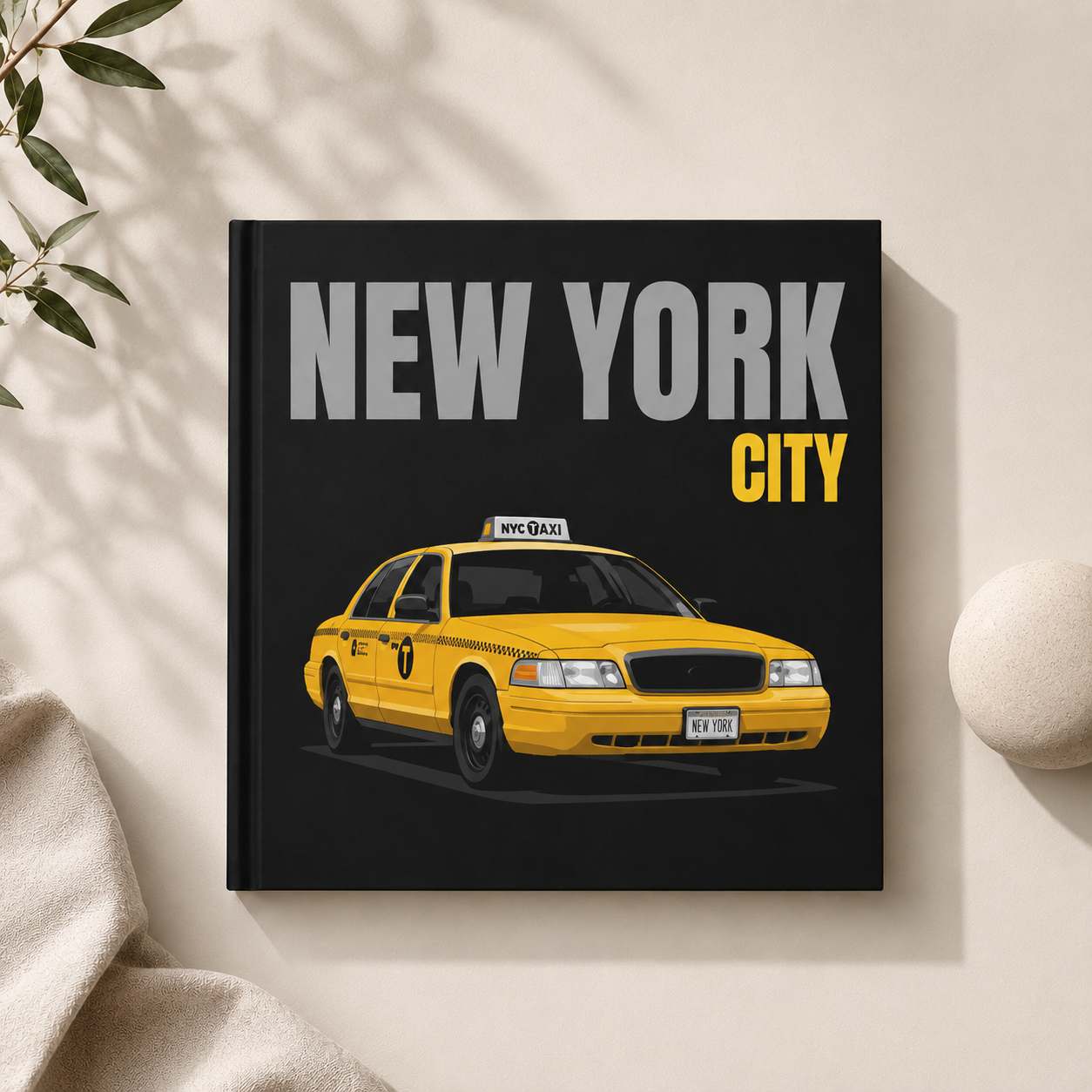 Custom New York Photo Book | Personalized Hardcover Travel Keepsake | 24 Pages | 3 Iconic NYC Covers