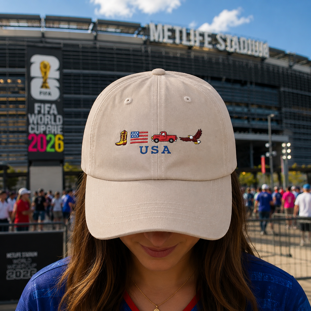 USA Embroidered Dad Hat | Patriotic American  Baseball Cap | 4th of July Hat | Americana Style Cap