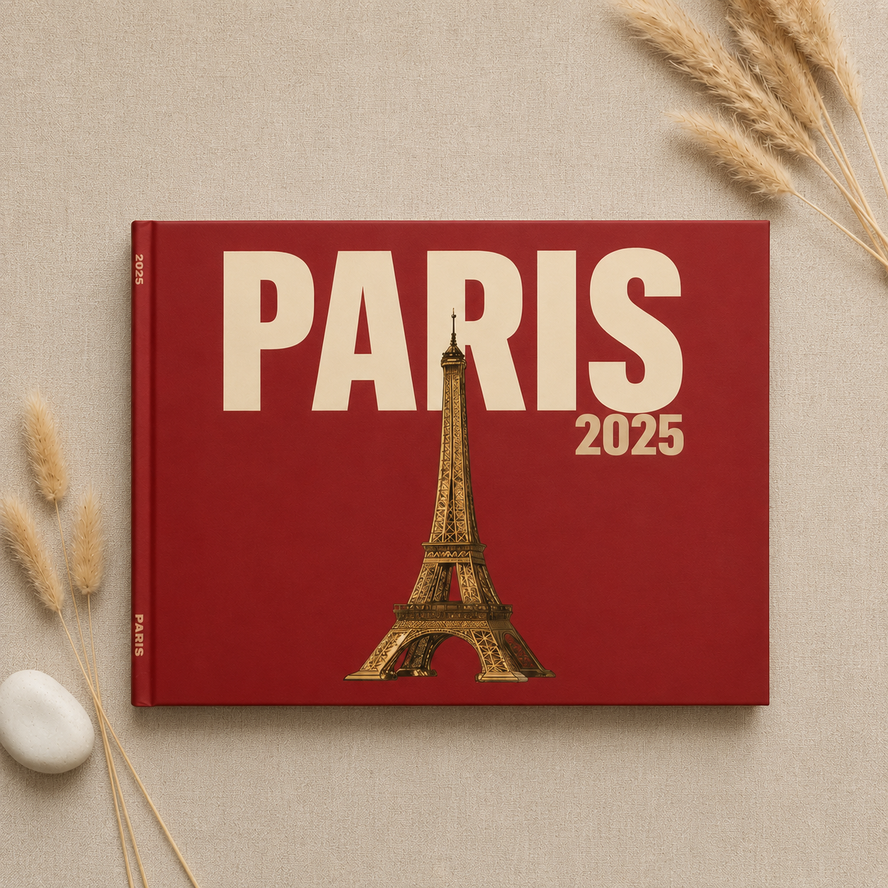 Custom Paris Photo Book | Personalized Hardcover Travel Keepsake | 24 Pages | 3 Cover Color