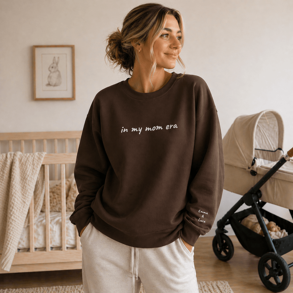 In My Mom Era Sweatshirt | Personalized Crewneck custom personalized gift - AURIA CUSTOM PRINTS