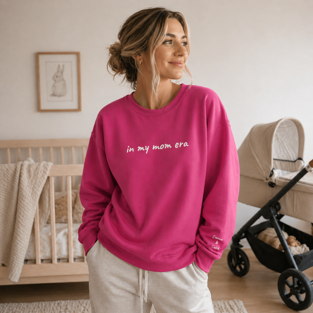 In My Mom Era Sweatshirt | Personalized Crewneck custom personalized gift - AURIA CUSTOM PRINTS