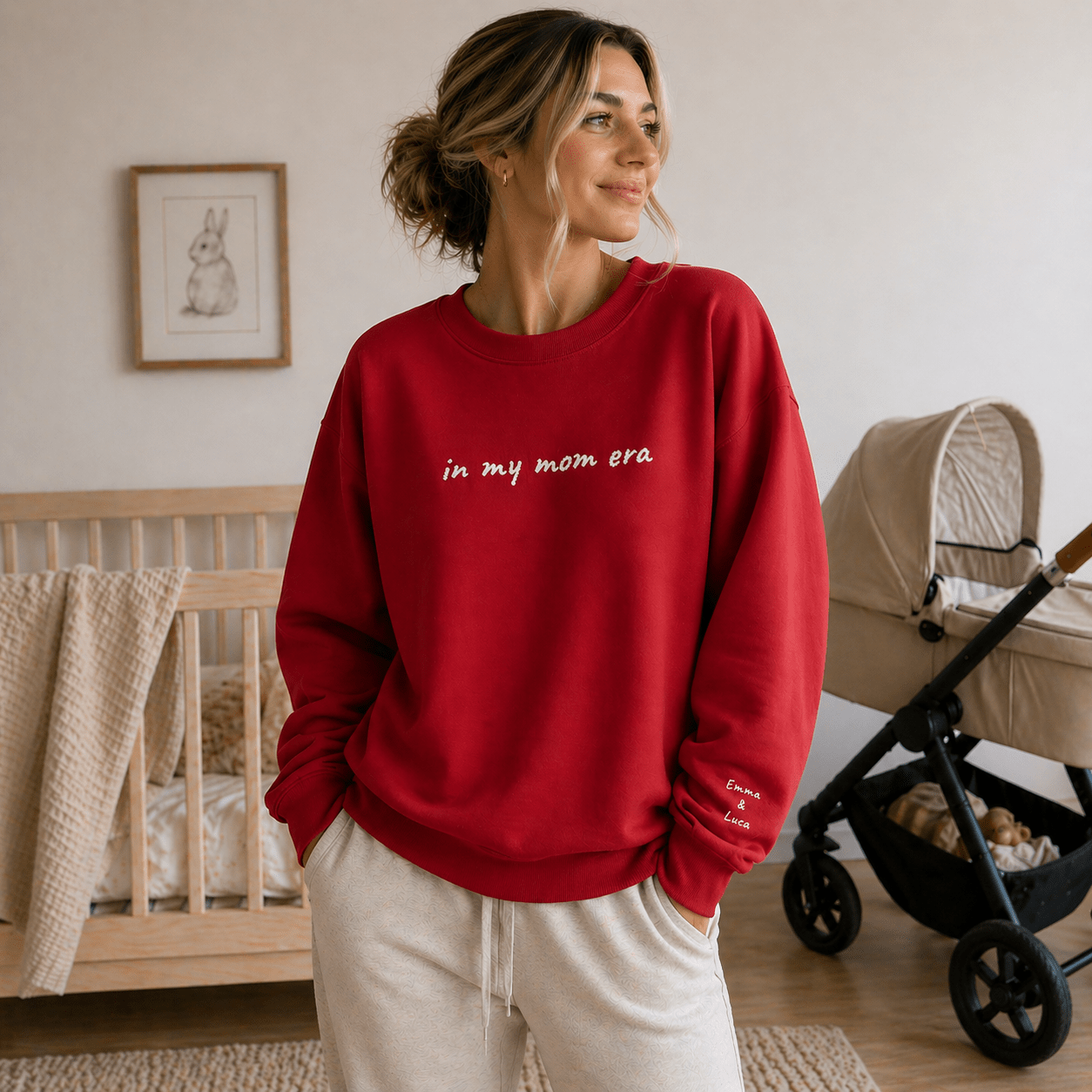 In My Mom Era Sweatshirt | Personalized Crewneck custom personalized gift - AURIA CUSTOM PRINTS