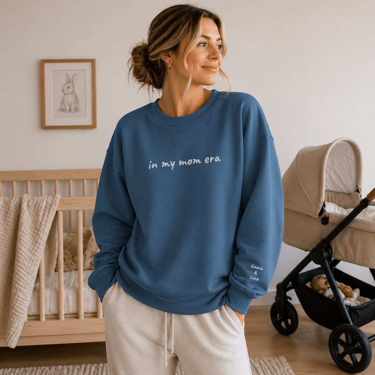 In My Mom Era Sweatshirt | Personalized Crewneck custom personalized gift - AURIA CUSTOM PRINTS
