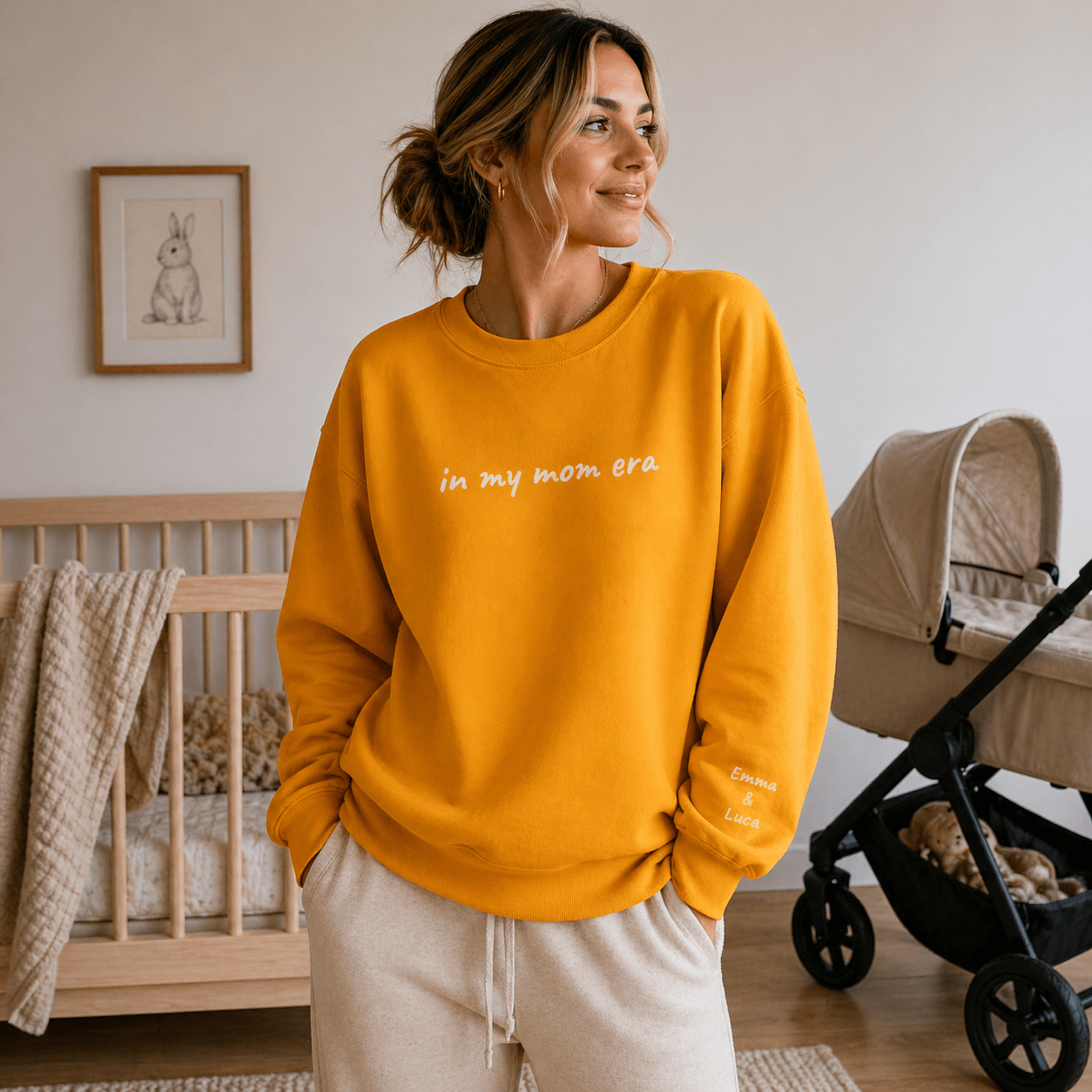 In My Mom Era Sweatshirt | Personalized Crewneck custom personalized gift - AURIA CUSTOM PRINTS