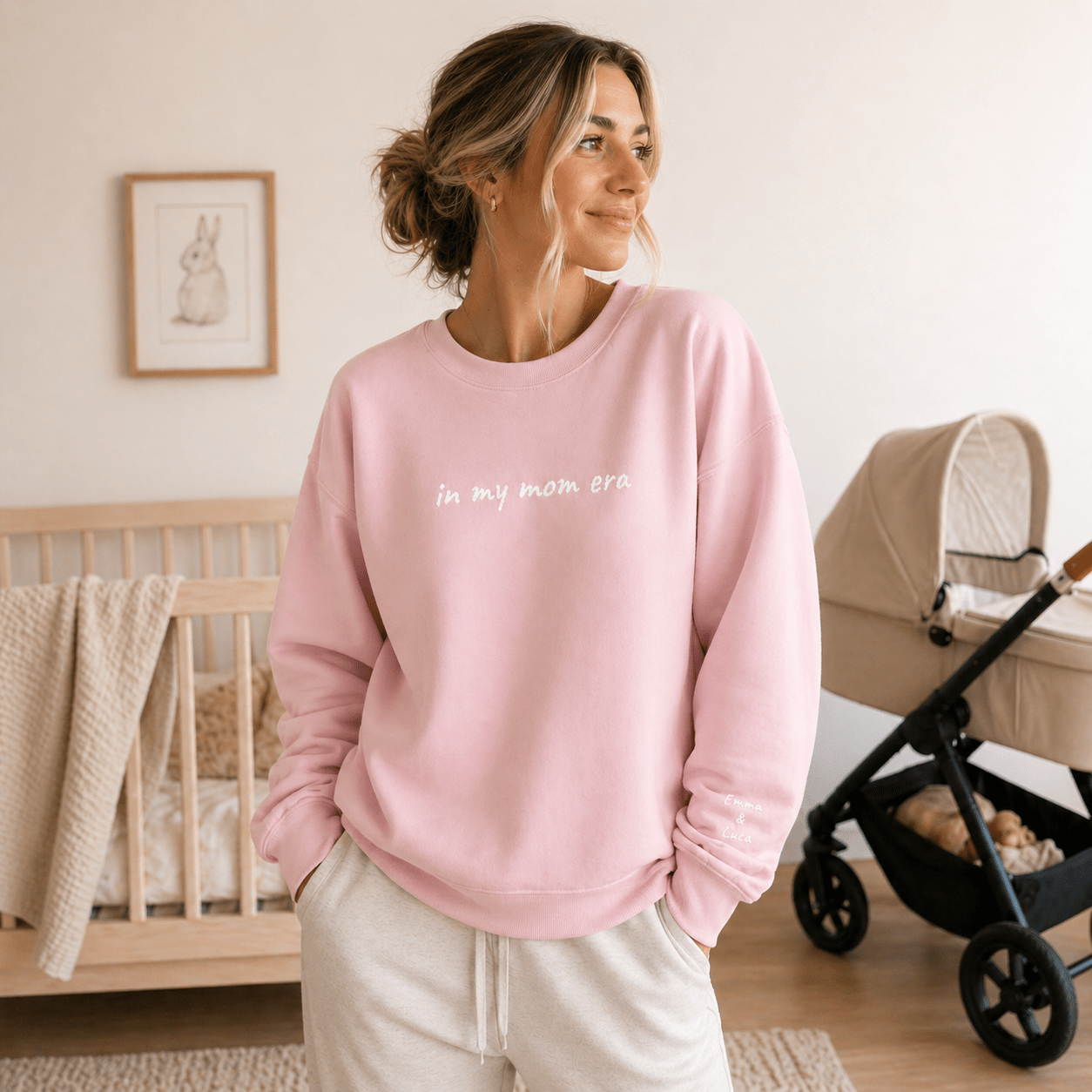 In My Mom Era Sweatshirt | Personalized Crewneck custom personalized gift - AURIA CUSTOM PRINTS