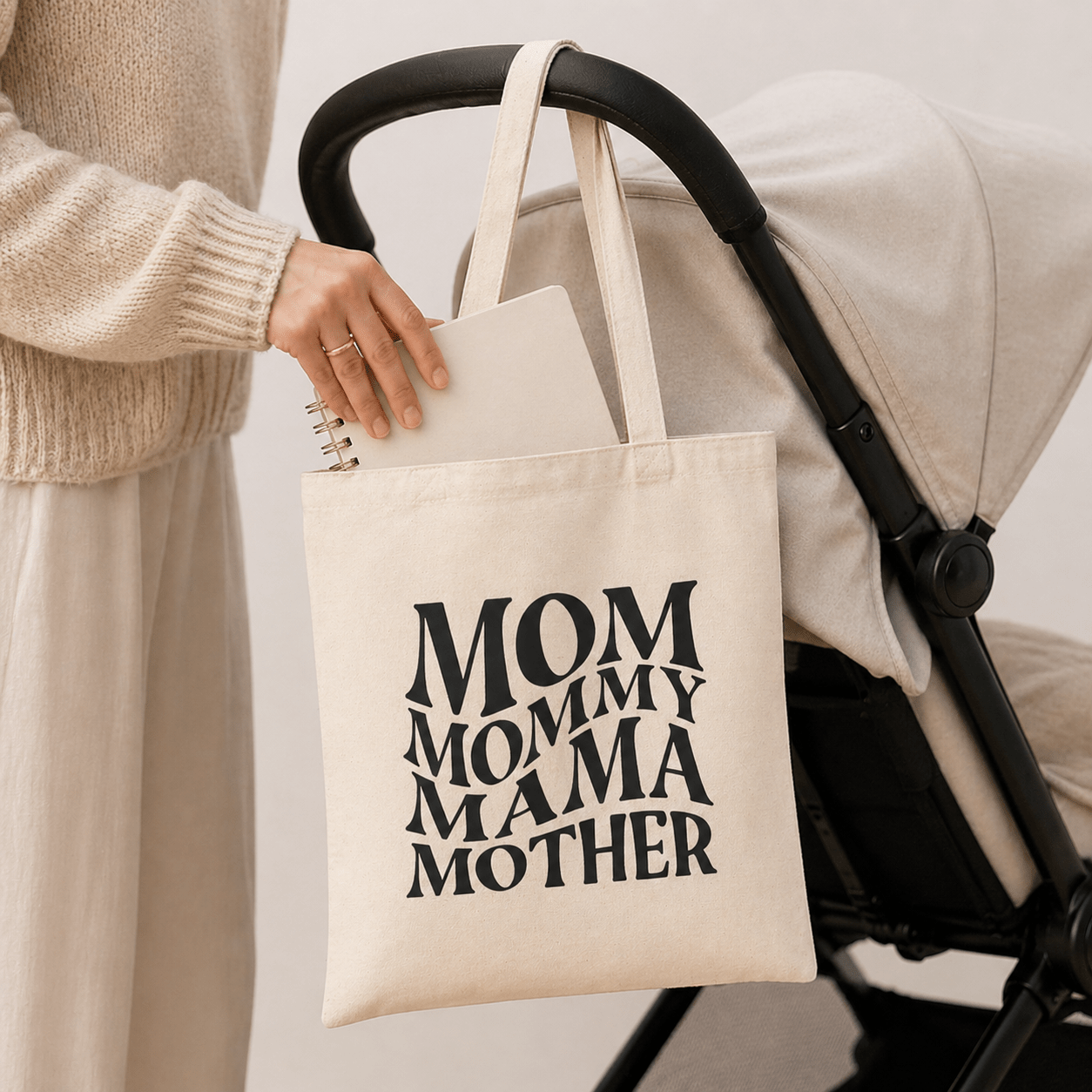 Mom Tote Bag | Cute Mother’s Day Gift Tote custom personalized gift - AURIA CUSTOM PRINTS
