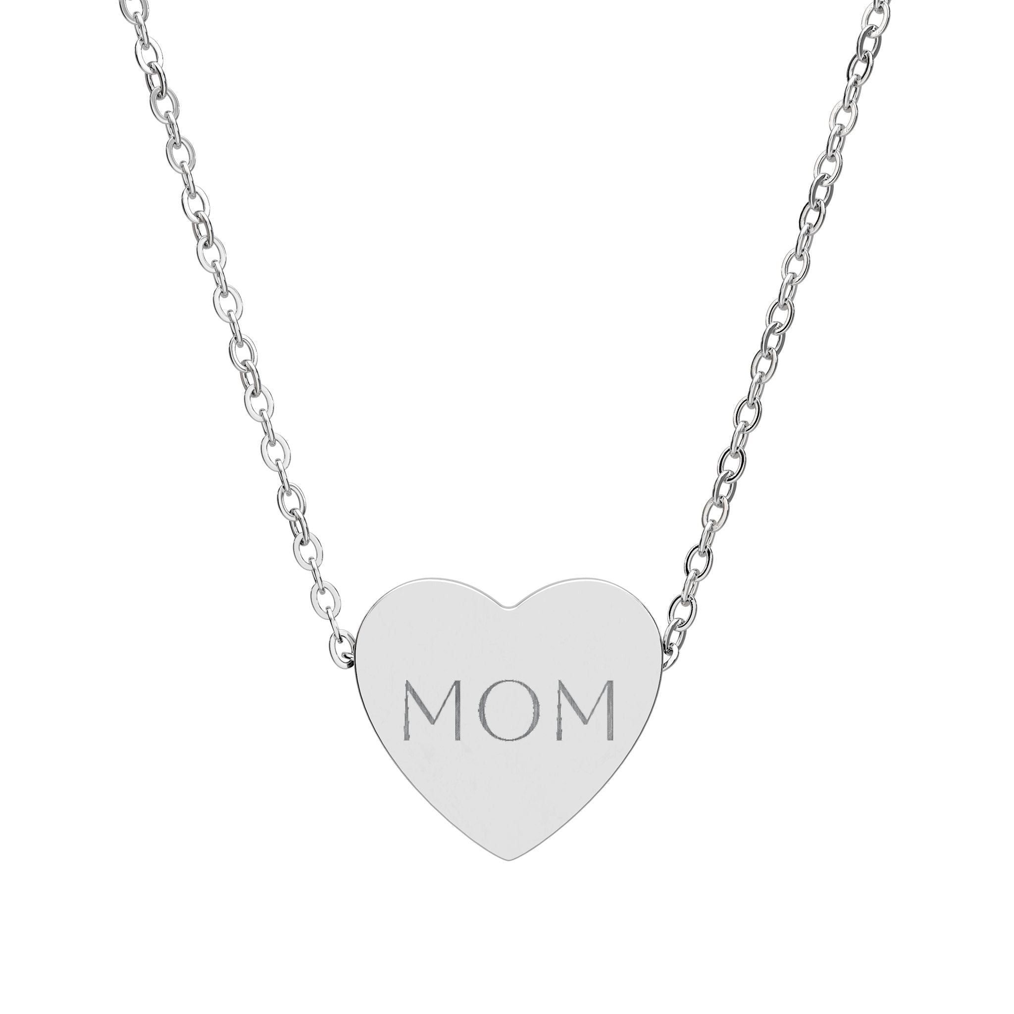 Personalized Engraved Heart Necklace | Custom Text Pendant custom personalized gift - AURIA CUSTOM PRINTS