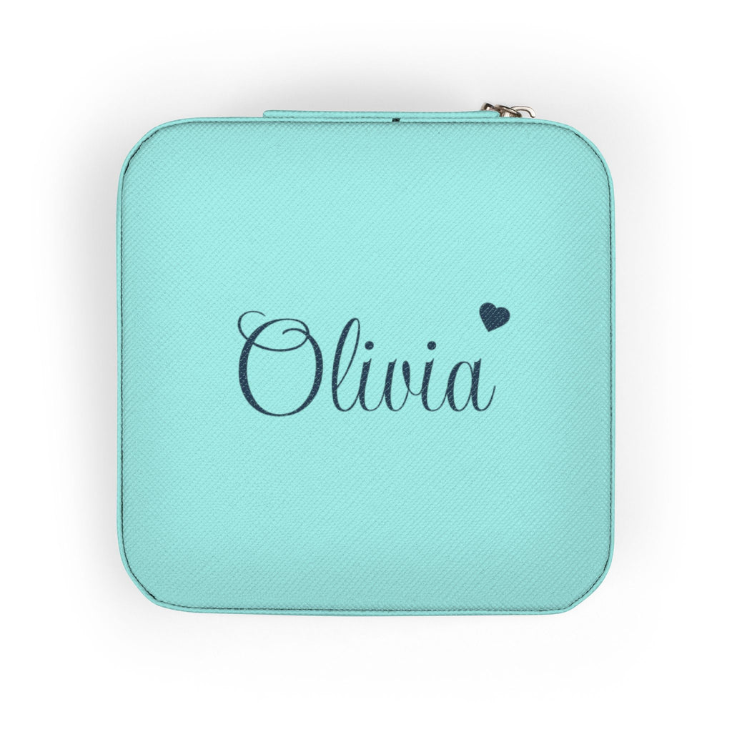 Travel Jewelry Case | Personalized Compact Jewelry Organizer (rings, earrings, necklaces) custom personalized gift - AURIA CUSTOM PRINTS