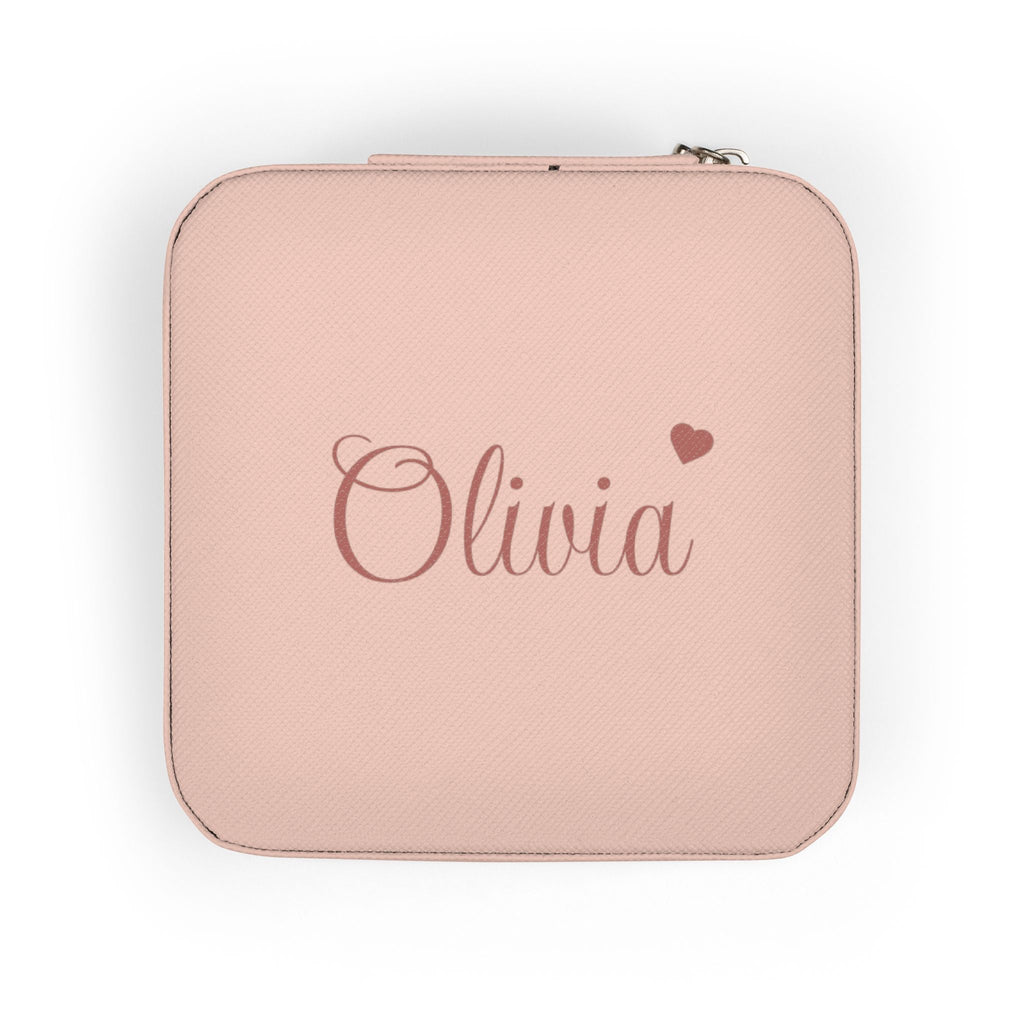 Travel Jewelry Case | Personalized Compact Jewelry Organizer (rings, earrings, necklaces) custom personalized gift - AURIA CUSTOM PRINTS