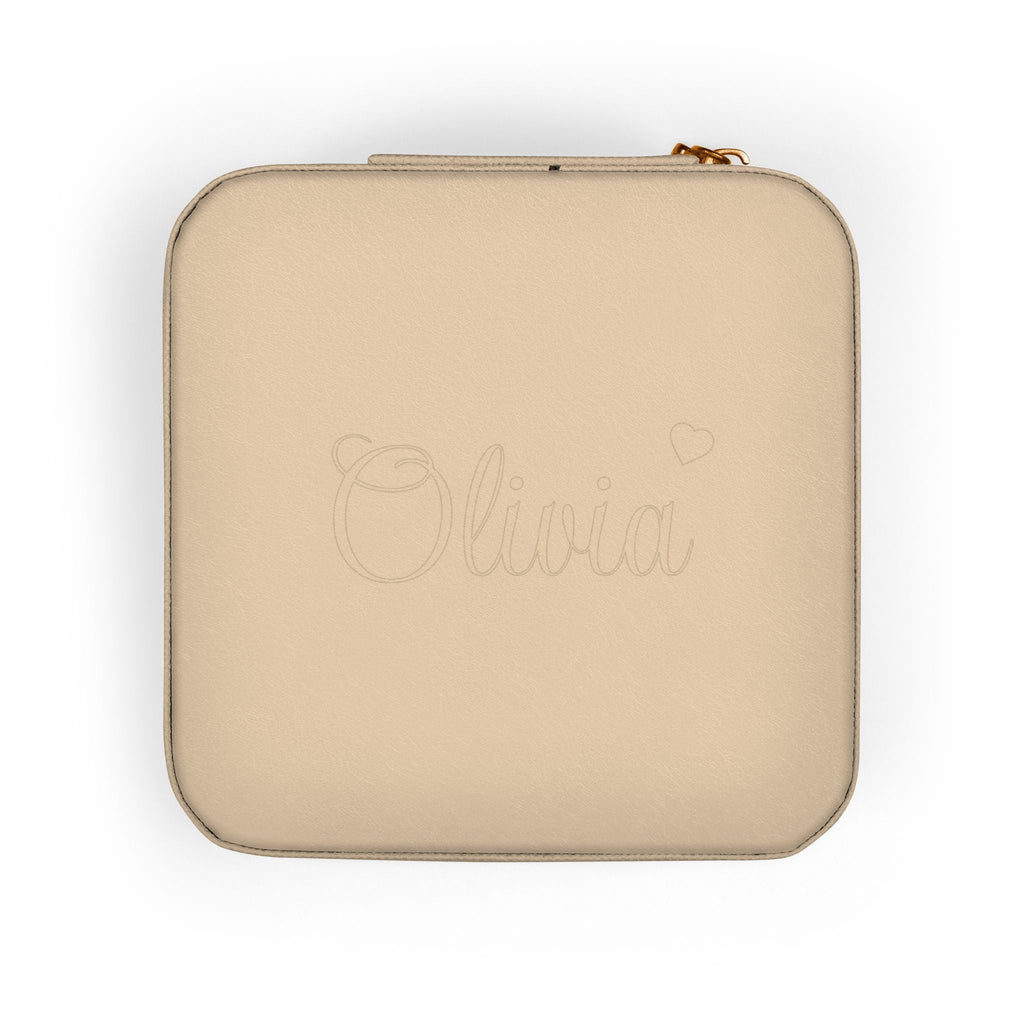Travel Jewelry Case | Personalized Compact Jewelry Organizer (rings, earrings, necklaces) custom personalized gift - AURIA CUSTOM PRINTS