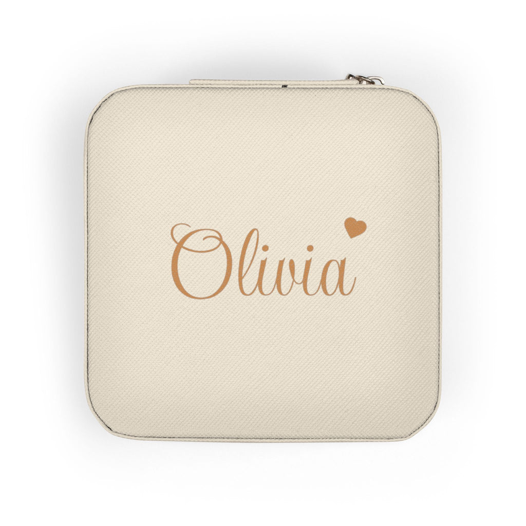 Travel Jewelry Case | Personalized Compact Jewelry Organizer (rings, earrings, necklaces) custom personalized gift - AURIA CUSTOM PRINTS