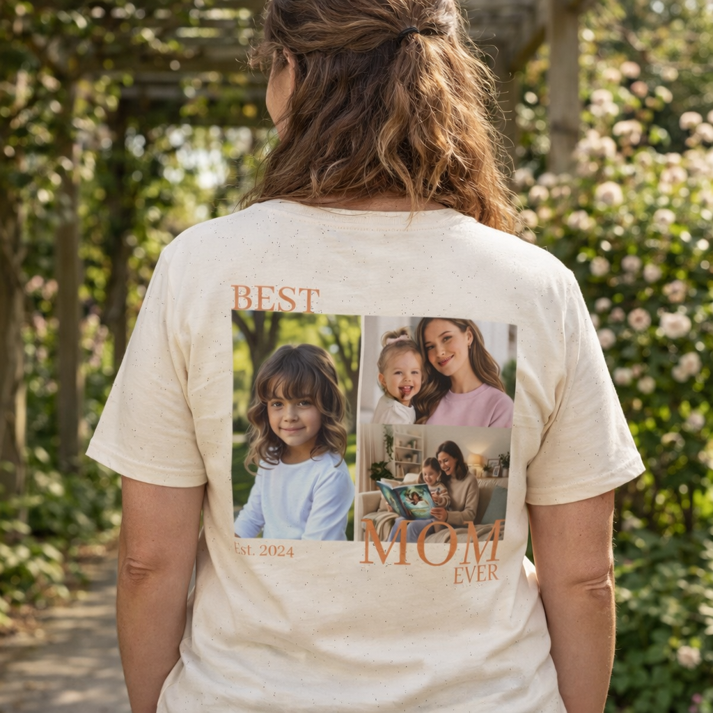 Mommy of Personalized Photo T-Shirt | Best Mom Ever Custom Tee