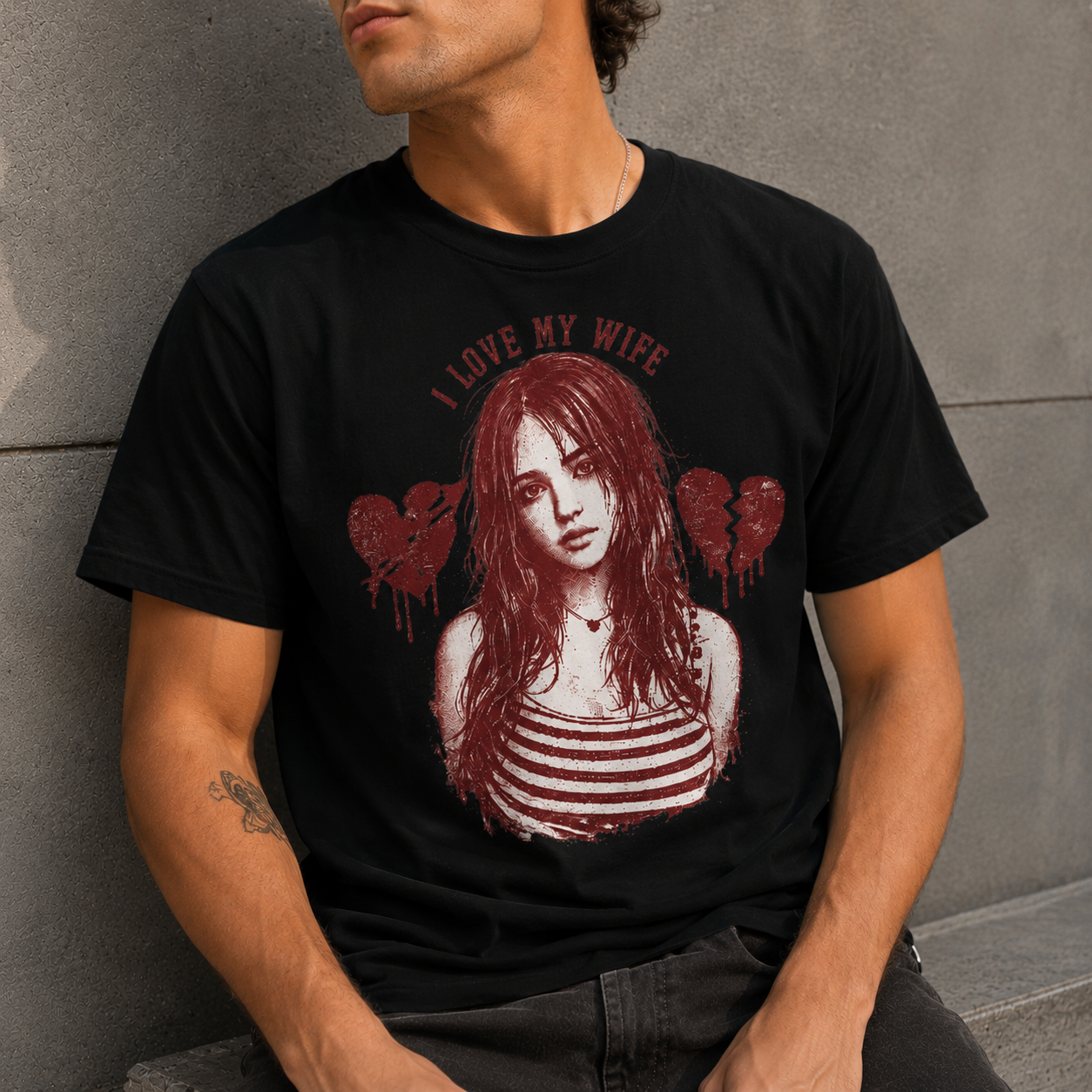 Custom Wife Girlfriend Photo Shirt | Personalized Portrait Tee